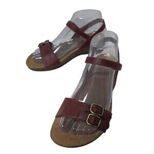Dansko Ws 36 Rebekah Dark Red Sandles. Comfy. Fall Vibe. Slingback Travel Casual